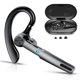 thumbnail video image 2 of Bluetooth Auriculares, Auricular Bluetooth de un Solo Oído con Micrófono ENC con Sonido Estéreo HiFi, 72 Horas de Tiempo de Conversación Auriculares Inalámbricos V5.3 con Estuche de Carga de 400mAh p, 2 of 8