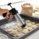 thumbnail video image 2 of Churro Maker Máquina de Acero Inoxidable Cookie Press Kit para Hacer Galletas DIY con 6 Boquillas para Betún Kit Multifuncional para Hacer y Decorar Galletas y Bizcochos, 2 of 12