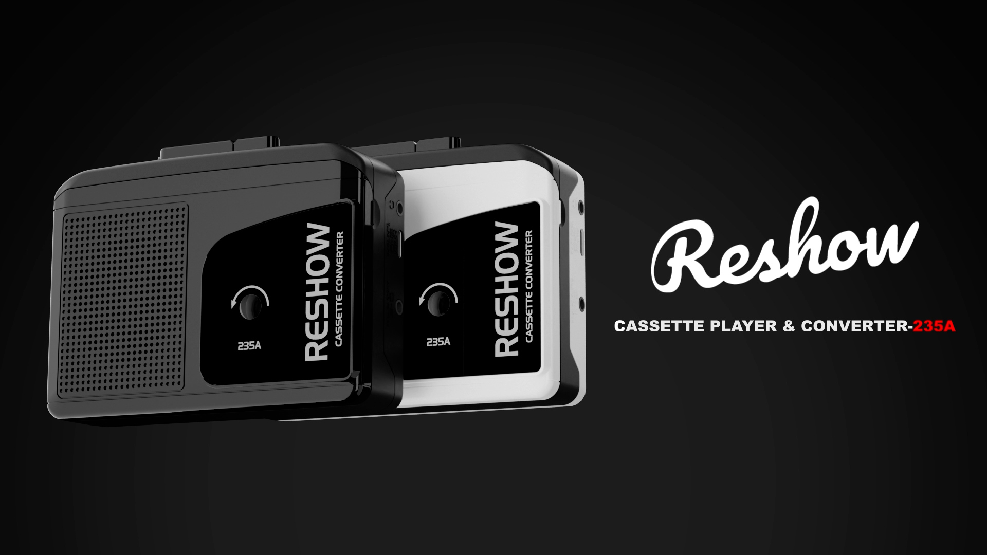 thumbnail video image 2 of Reshow Walkman Reproductor de Casetes a Convertidor Digital MP3 con Reducción de Ruido, Grabadora de Cinta Portátil, Negro, 2 of 9