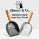 thumbnail video image 2 of Kimmy&Co. Pala para Arena de Mascotas de Acero Inoxidable Resistente, Panal Plateado, 2 of 10