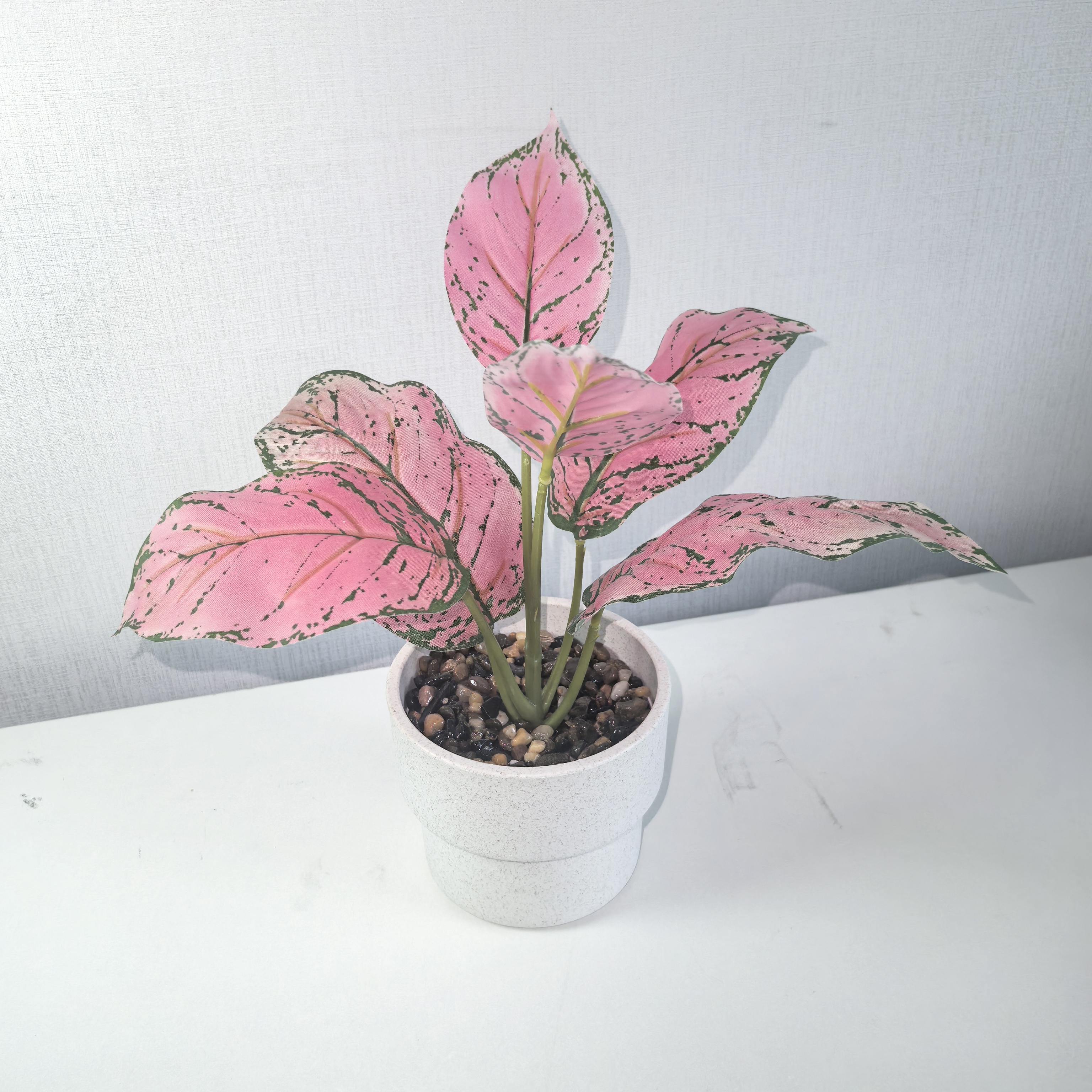 thumbnail video image 2 of CasaVibe Paquete de 2 Plantas Artificiales de Hojas de Tortuga - Follaje Falso Realista Premium con Macetas, Decoración Tropical para Interiores y Exteriores, 2 of 11
