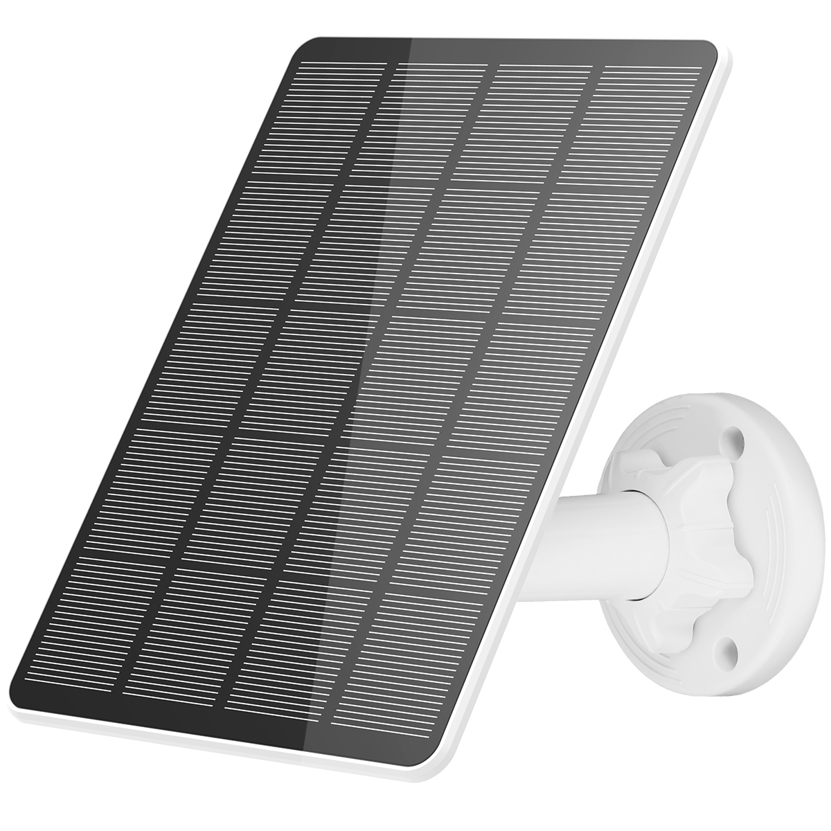 thumbnail video image 2 of OKYMOTOR Panel Solar Solar Panel para Cámara de Seguridad 5W USB Micro USB y Puerto USB-C Panel Solar Impermeable IP65 Cargador Solar para Cámara con Montaje Ajustable a 360°, 2 of 2