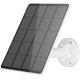 thumbnail video image 2 of OKYMOTOR Panel Solar Solar Panel para Cámara de Seguridad 5W USB Micro USB y Puerto USB-C Panel Solar Impermeable IP65 Cargador Solar para Cámara con Montaje Ajustable a 360°, 2 of 2